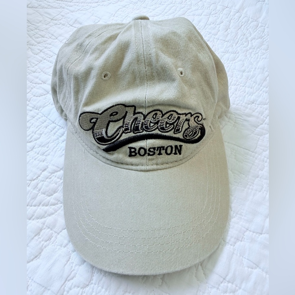 Cheers Boston Embroidered Baseball Cap, Beige